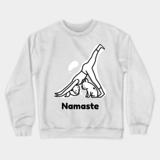 NAMASTE Yoga Dog Crewneck Sweatshirt